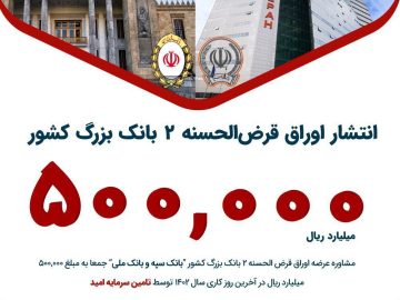 انتشار اوراق قرض الحسنه بانک سپه و بانک ملی